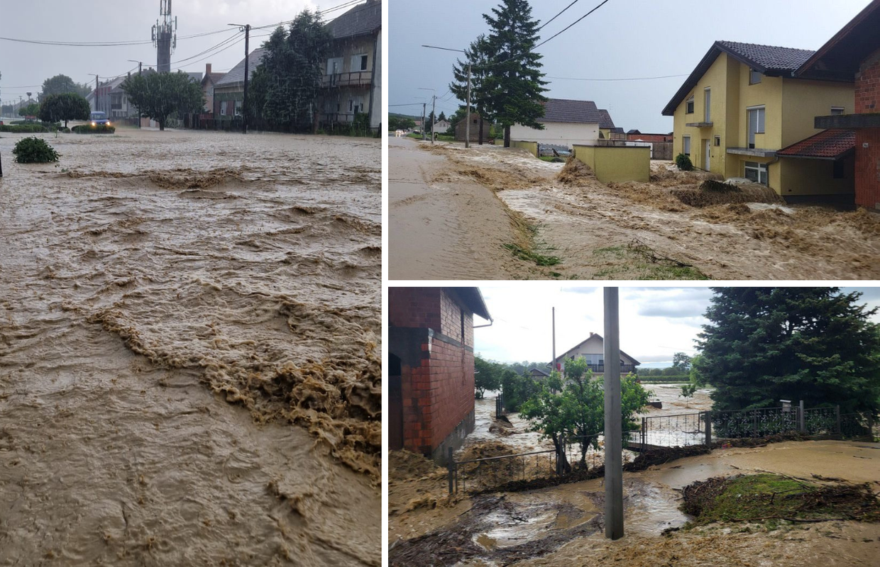 VIDEO Nevrijeme u Slavoniji Tu je kaotično poplavljene su ceste