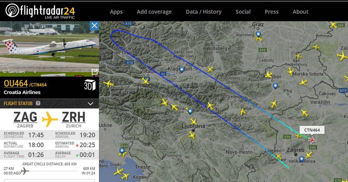 Uletio U Oluju Avion Croatia Airlinesa Vratio Se U Zagreb 24sata