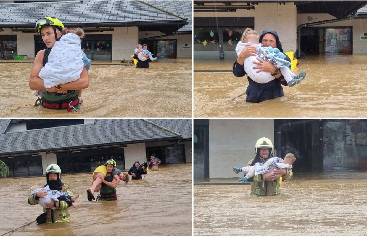 FOTO Vatrogasci spašavali djecu iz vrtića u Sloveniji prestrašene ih