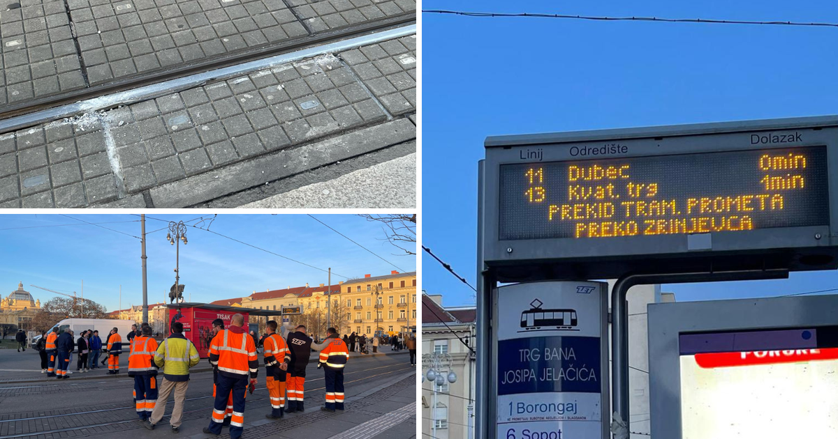 VIDEO Dva tramvaja iskočila iz tračnica na Glavnom kolovoru 24sata