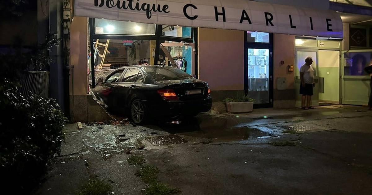 Bizarna prometna nesreća u Virovitici Vozač automobilom uletio u izlog