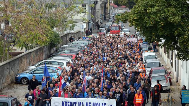 Rijeka: Veliki prosvjed za spas brodogradiliÅ¡ta 3. maj