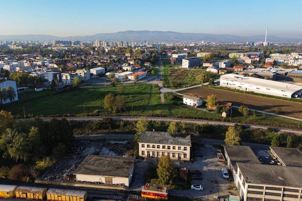 Snimke iz zraka po?etka radova na proširenju i rekonstrukciji Sarajevske ceste u Zagrebu
