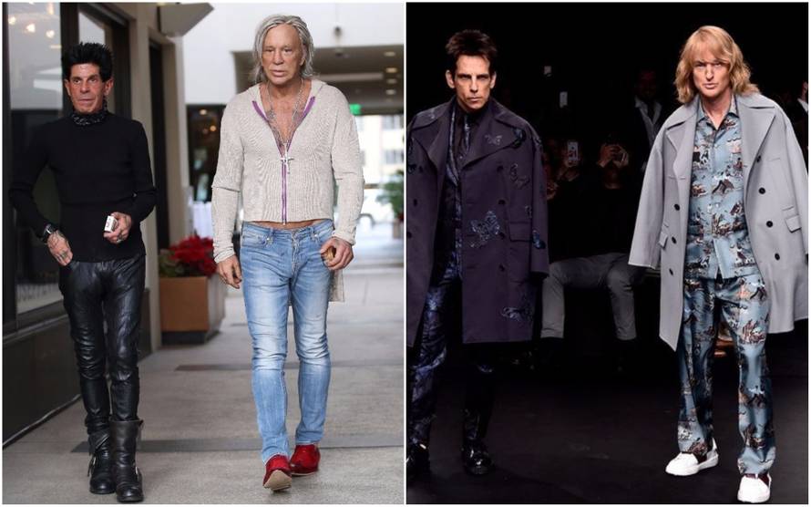 Mickey Rourke i njegov prijatelj frizer kao Zoolander i Hensel