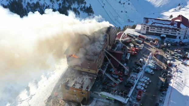 At least 10 killed in ski resort hotel fire in northern Turkiye