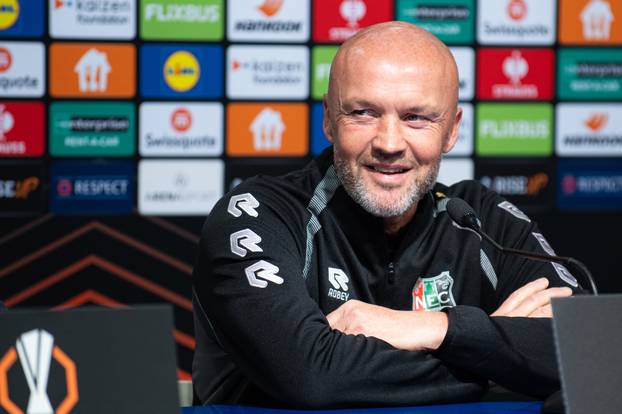Konferencija za medije N.E.C.-a uo&ccaron;i tre&cacute;e utakmice UEFA Europa lige GNK Dinamo - N.E.C.