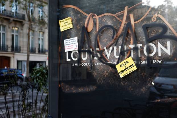 Aftermath of clashes during a national day of protests against the cost of living and rising fuel prices, in Paris