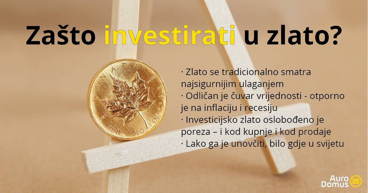 Sačuvajte vašu ušteđevinu od propadanja - kune koje prestaju vrijediti uložite u zlato