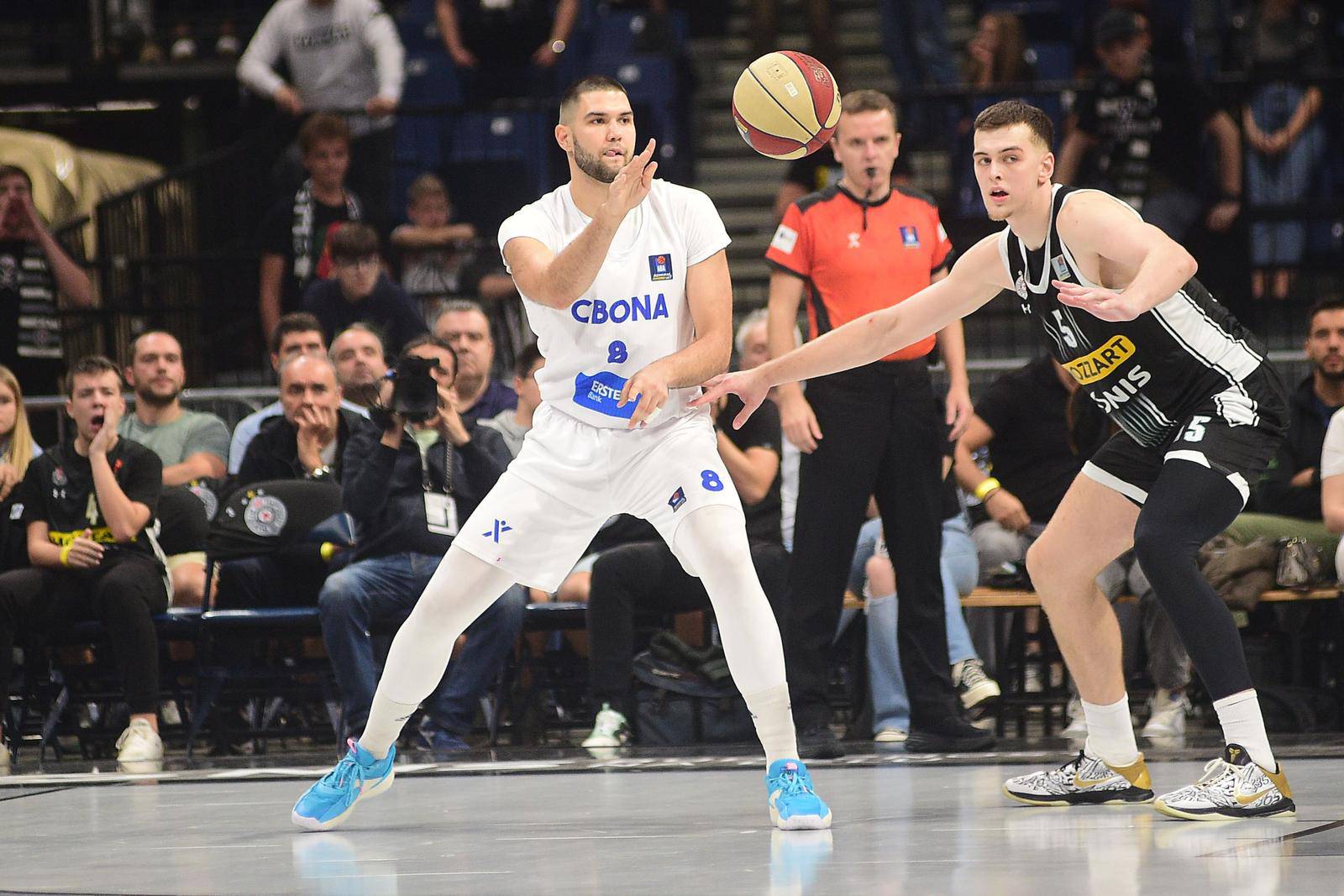 Beograd: Utakmica trećeg kola AdmiralBet ABA lige između KK Partizan Mozzart Bet i KK Cibona