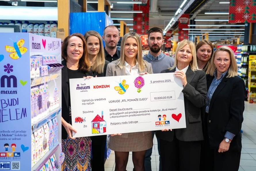 Zaklada “Budi Melem” donirala 10.000 eura humanitarnoj udruzi “RTL pomaže djeci”