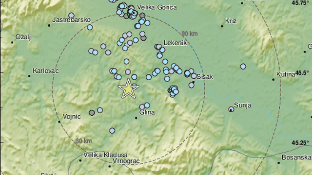 Ne miruje tlo na Banovini: U pola sata zatresla dva potresa
