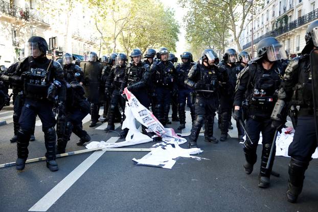 Nationwide strike and anti-government protests called by French unions in France