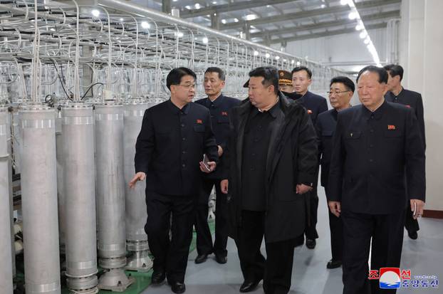 North Korean leader Kim Jong Un visits the country's nuclear material production base