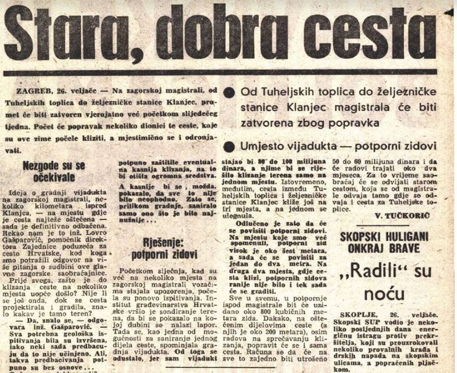 Najprije se govorilo da je ta cesta najljepša u zemlji, a ubrzo se tu ginulo svaki drugi dan!