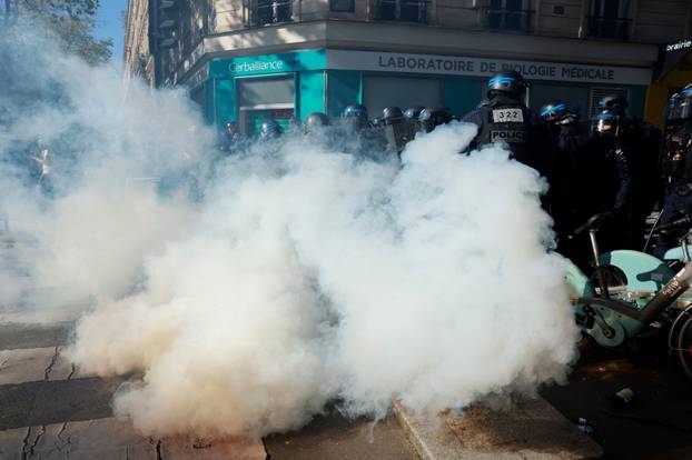 Nationwide strike and anti-government protests called by French unions in France