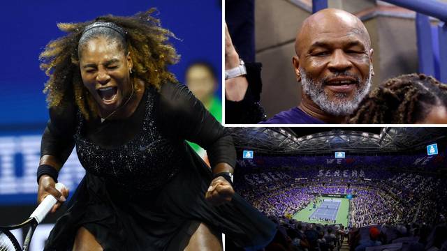 Još nije kraj: Serena preživjela start oproštajnog turnira, a s tribina je bodrili Tyson i Clinton