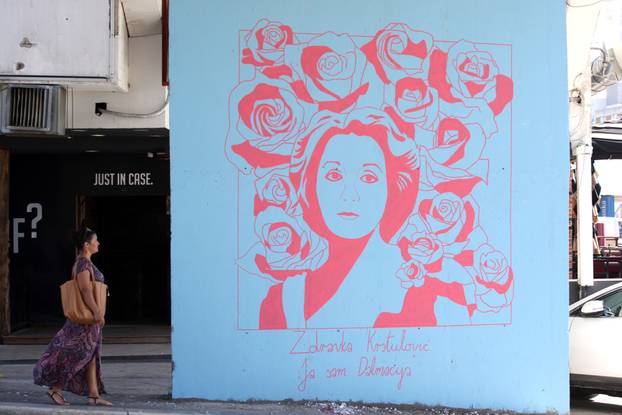 Split: Mural posve&cacute;en Zdravki Krstulovi&cacute;