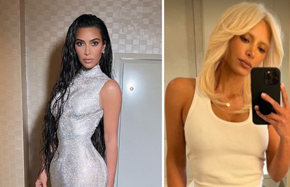 Gologuza Kim Kardashian obrve i kosu obojala u plavo, Vlatka Pokos komentirala: 'Odvratno'