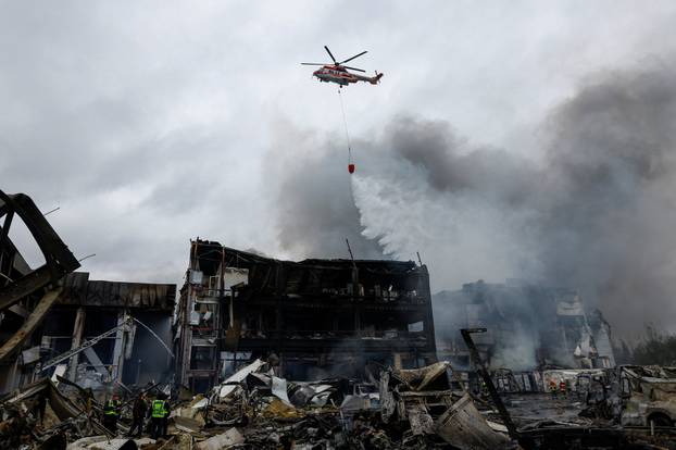 Aftermath of a Russian missile attack in Kyiv