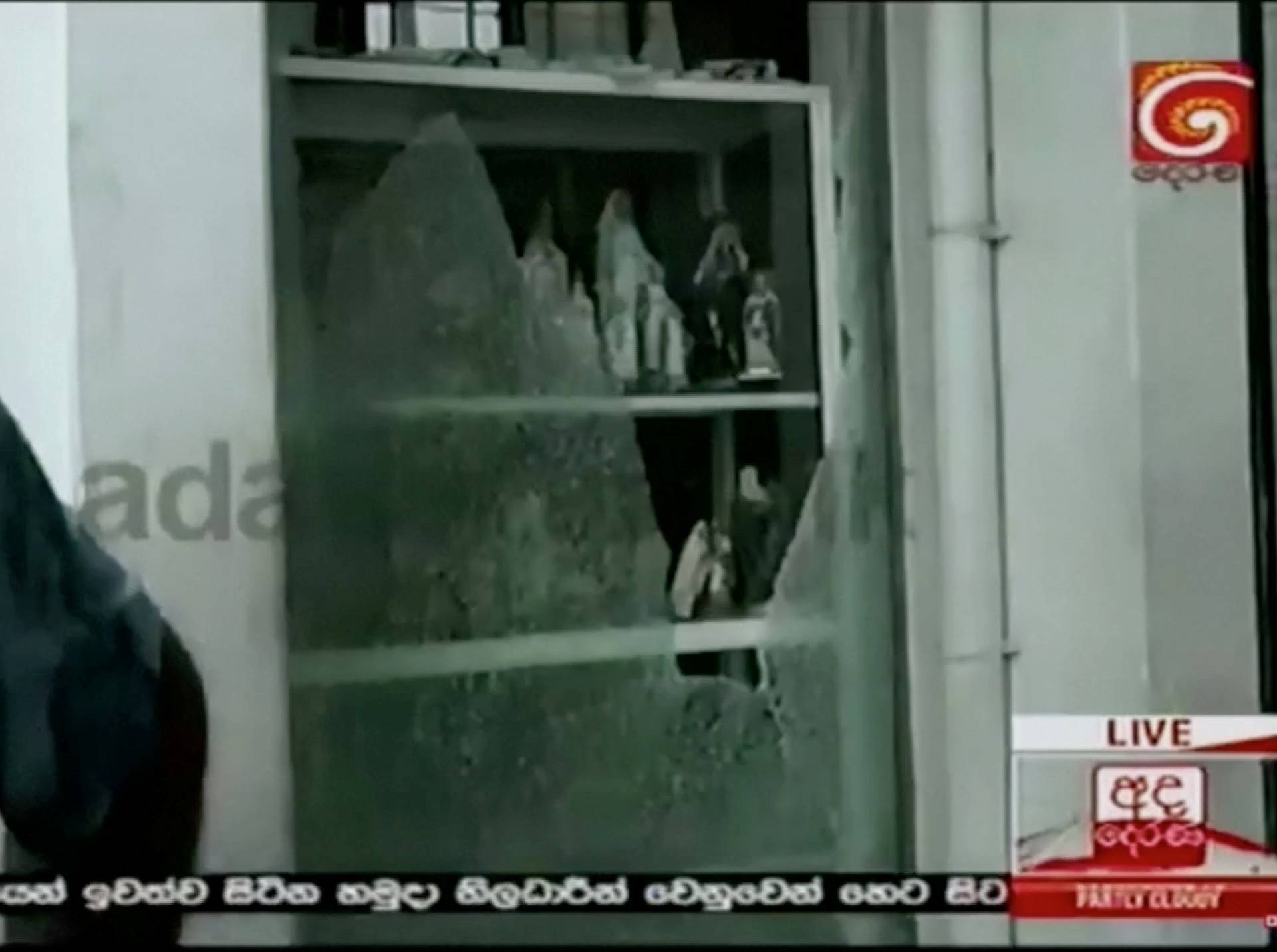 Damage is seen at St Anthony's church after explosions hit churches and hotels in Colombo