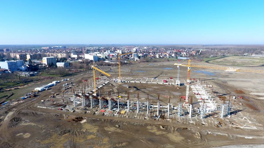 Tko će dočekati? Novi stadion Osijeka nazire se iz zraka...