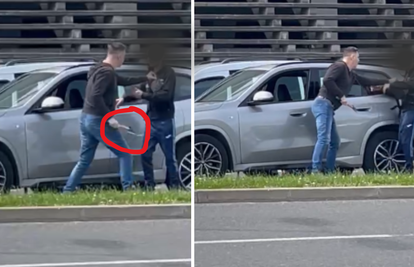 VIDEO Drama u Zagrebu. Zbog prometnog prekršaja je čovjeku prijetio sjekirom: 'Pobjegao je!'