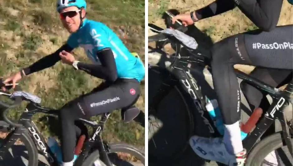 Dildo frendovi: Poznati biciklist umjesto vode uzeo 'igračku'...