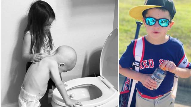 Dječak (6) s fotografije koja je rasplakala svijet pobijedio rak: 'Opet normalno ide u školu'