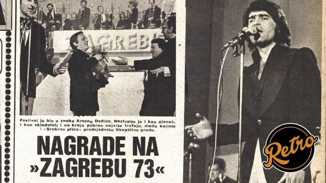 Arsen Dedić na festivalu 'Zagreb 73' prikupio najviše nagrada