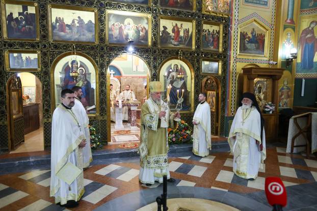 Zagreb: Pravoslavni vjernici na svetoj liturgiji u Sabornom hramu