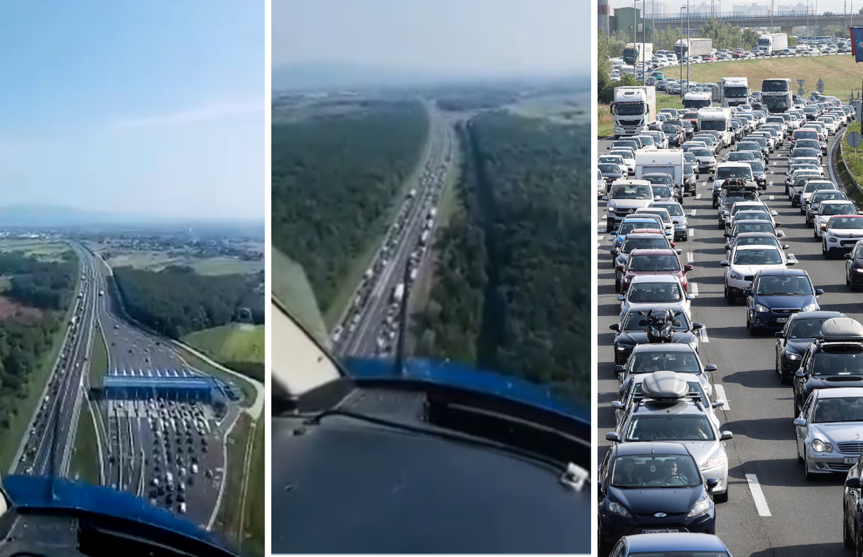 Policija objavila snimke gužvi iz helikoptera: 'Vozači, oprez, udarni je vikend na cestama!'