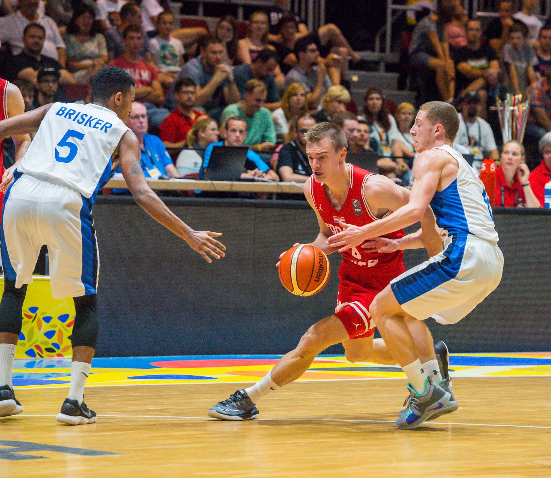 GER, Basketball EM 2018 U20 MÃ¤nner/Maenner in Chemnitz, Finale Israel vs. Kroatien