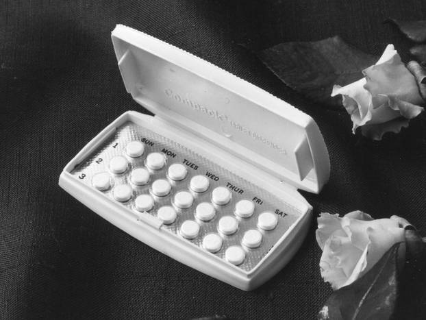 Photo of a pack of contraceptive pills, 1971.