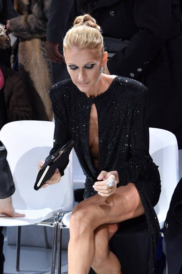CÃ©line Dion and Pepe Munoz attend the Alexandre Vauthier Haute Couture Spring Summer 2019