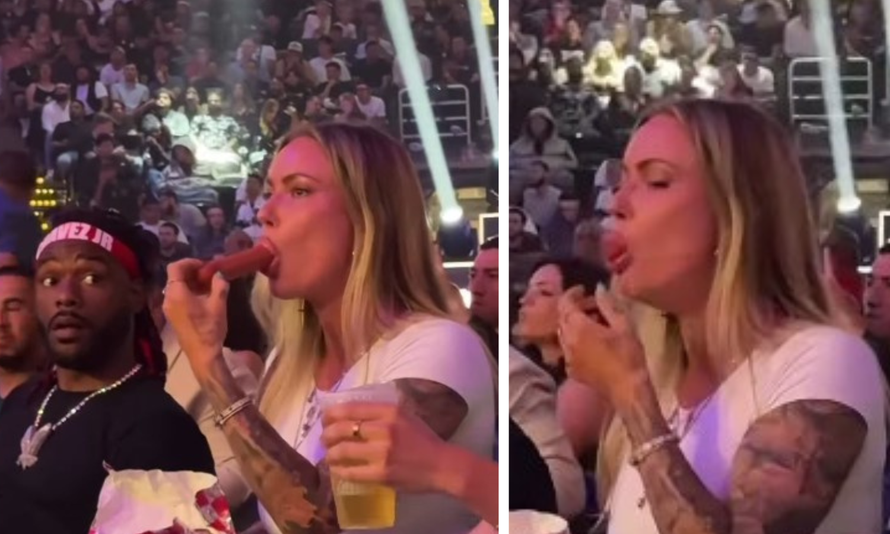 VIDEO Plavuša koja javno guta kobasicu hit je interneta! Zovu je 'Viking Barbie'. Evo tko je...