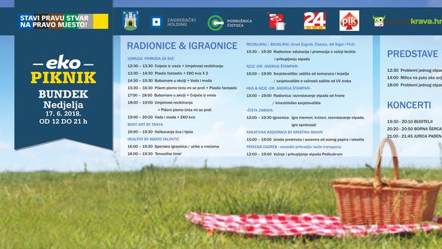 Dođite u nedjelju na najbolji Eko piknik u Zagrebu