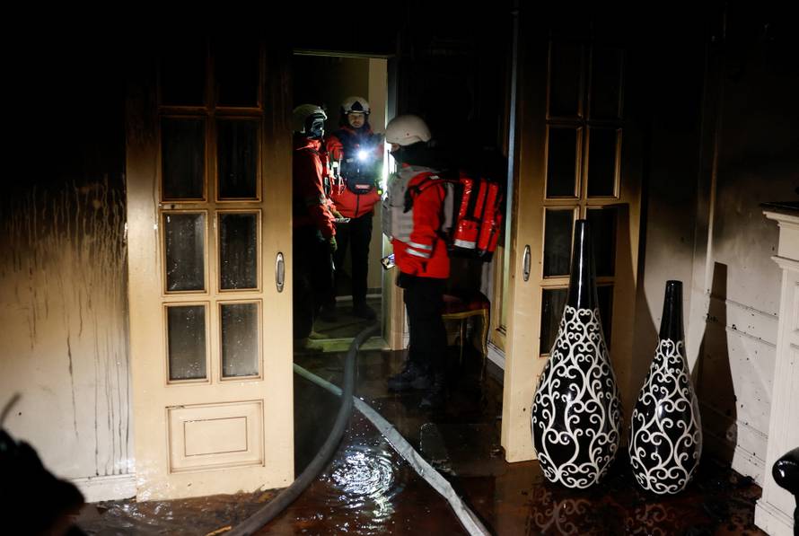 Aftermath of Russian missile and drone attacks, in Kyiv