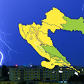 Pali se žuti meteoalarm: Popodne nam stiže grmljavinsko nevrijeme i kiša