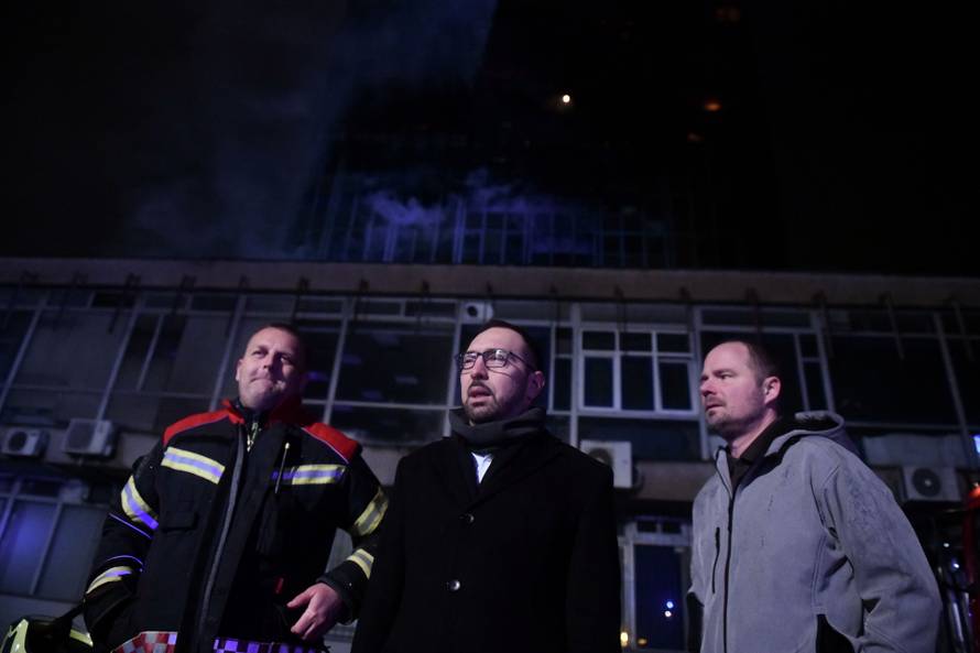 Zagreb: Tomasevic dao izjavu vezano uz pozar Vjesnikovog nebodera