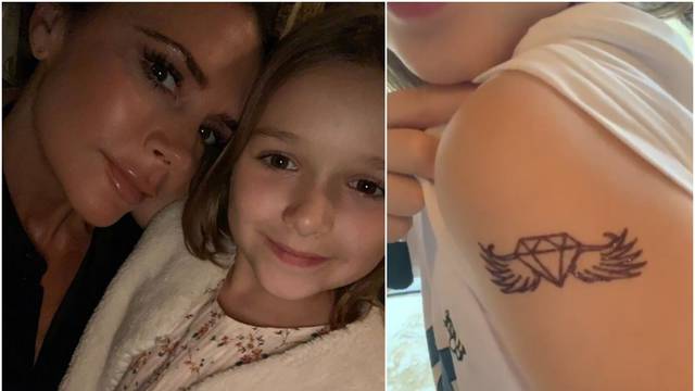 Kakva majka, takva kći: Harper Beckham ima prvu tetovažu...