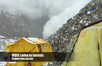 Šokantna snimka: Udar lavine u kojoj je poginulo 17 planinara