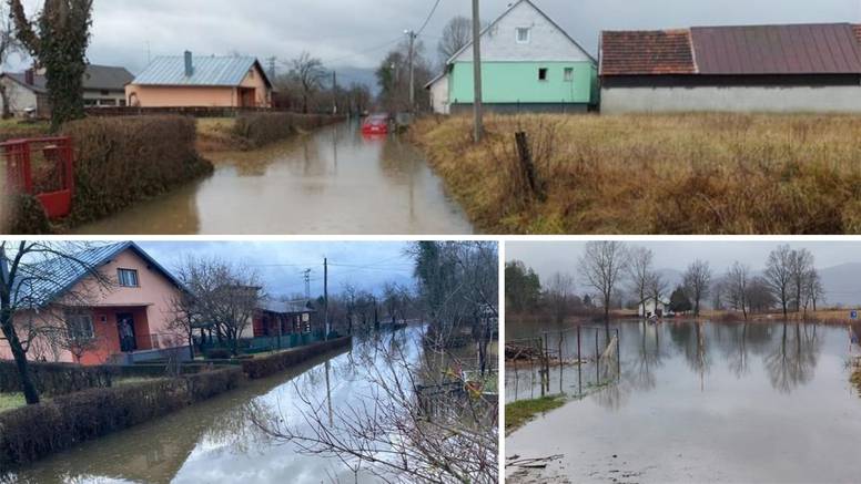 Poplave u okolici Gospića: Pet je kuća poplavljeno, postavljene su izvanredne mjere obrane