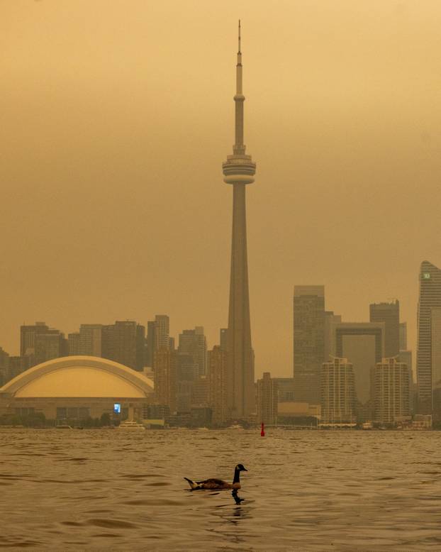 Wildfire smoke in Ontario
