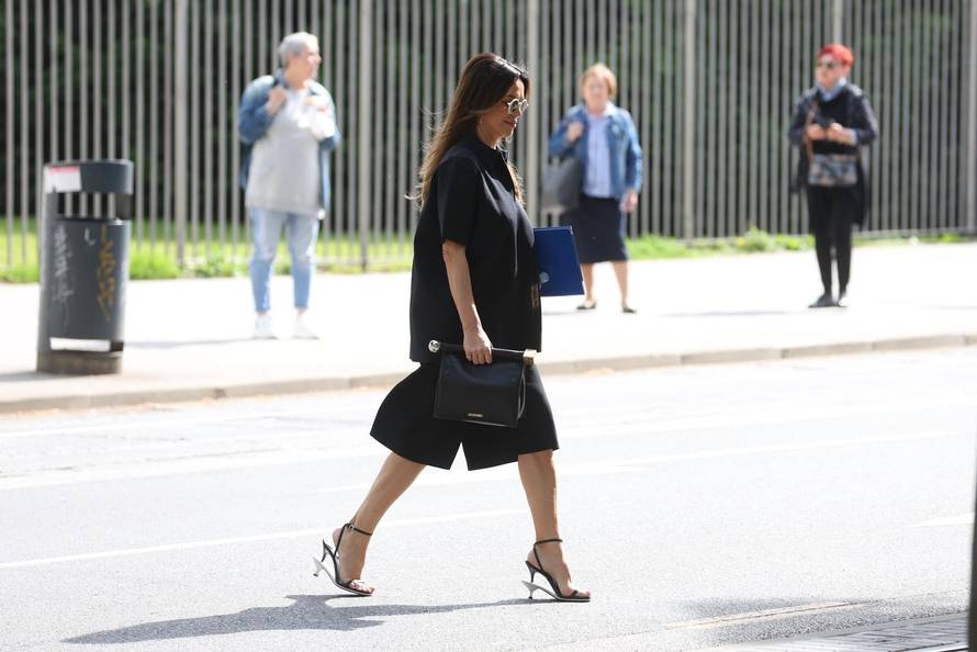 Zagreb: Severina dolazi na ročište na Općinski kazneni sud