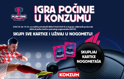 Igra počinje u Konzumu – skupi ekskluzivnu kolekciju nogometnih kartica