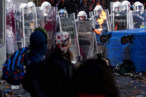 Anti-government protest by students in Tirana