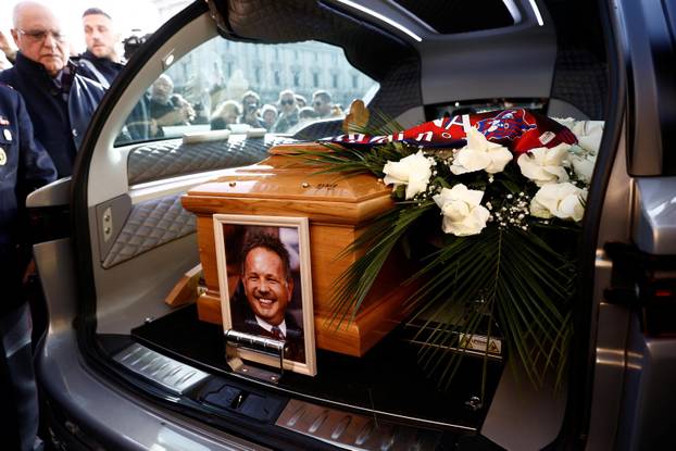 Funeral for former AC Milan and Bologna manager Sinisa Mihajlovic in Rome