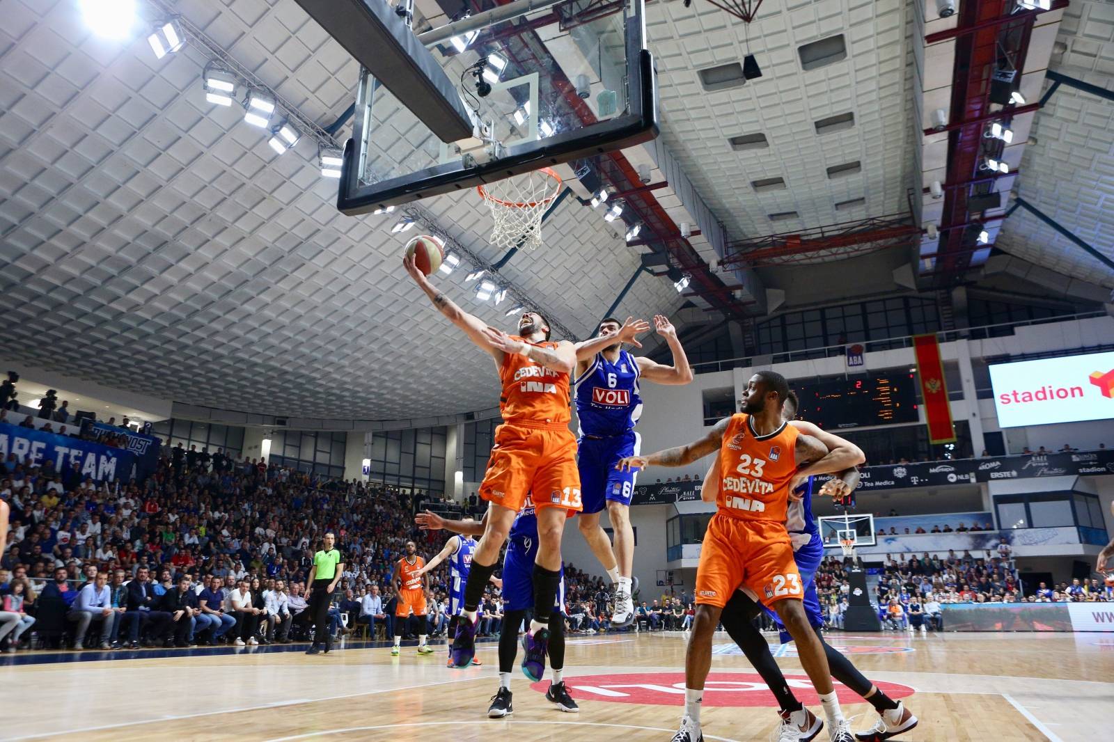 Podgorica: BuduÄnost savladala Cedevitu 87-72 u drugom polufinalnom meÄu ABA Lige