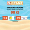 Aktiviraj Oranž za samo 12 € i uzmi preko 90 € kupona među kojima su Lidl i Admiral!