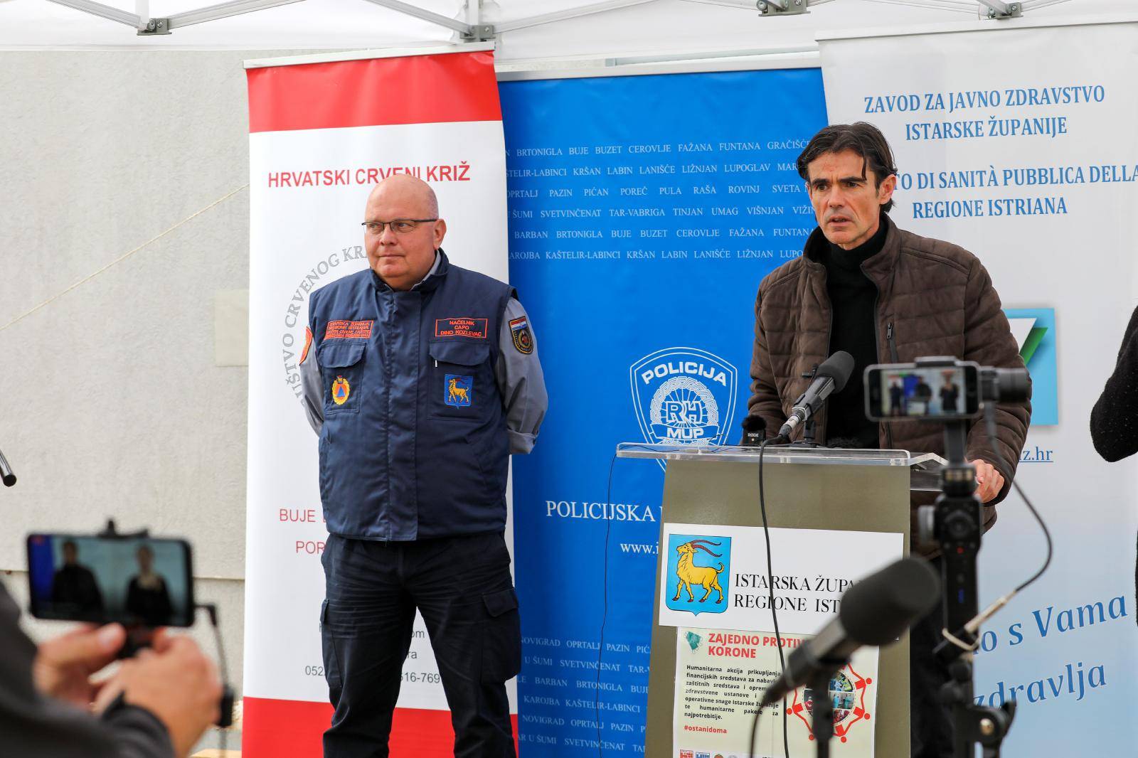 Pula: 
Konferencija za medije Stožera civilne zaštite Istarske županije